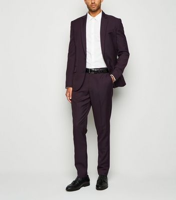 Dark Purple Suit Trousers | New Look