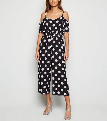 cold shoulder jumpsuit new look