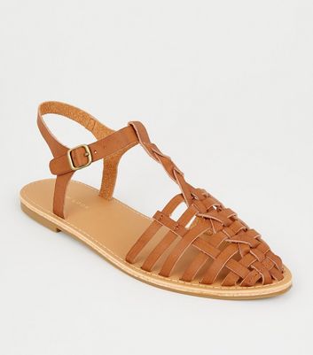 Caged sales tan sandals