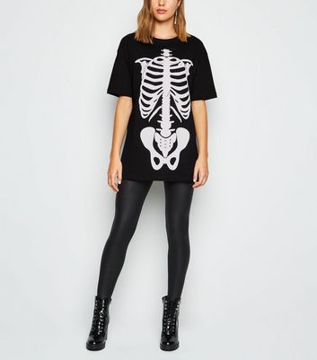 skeleton leggings and shirt