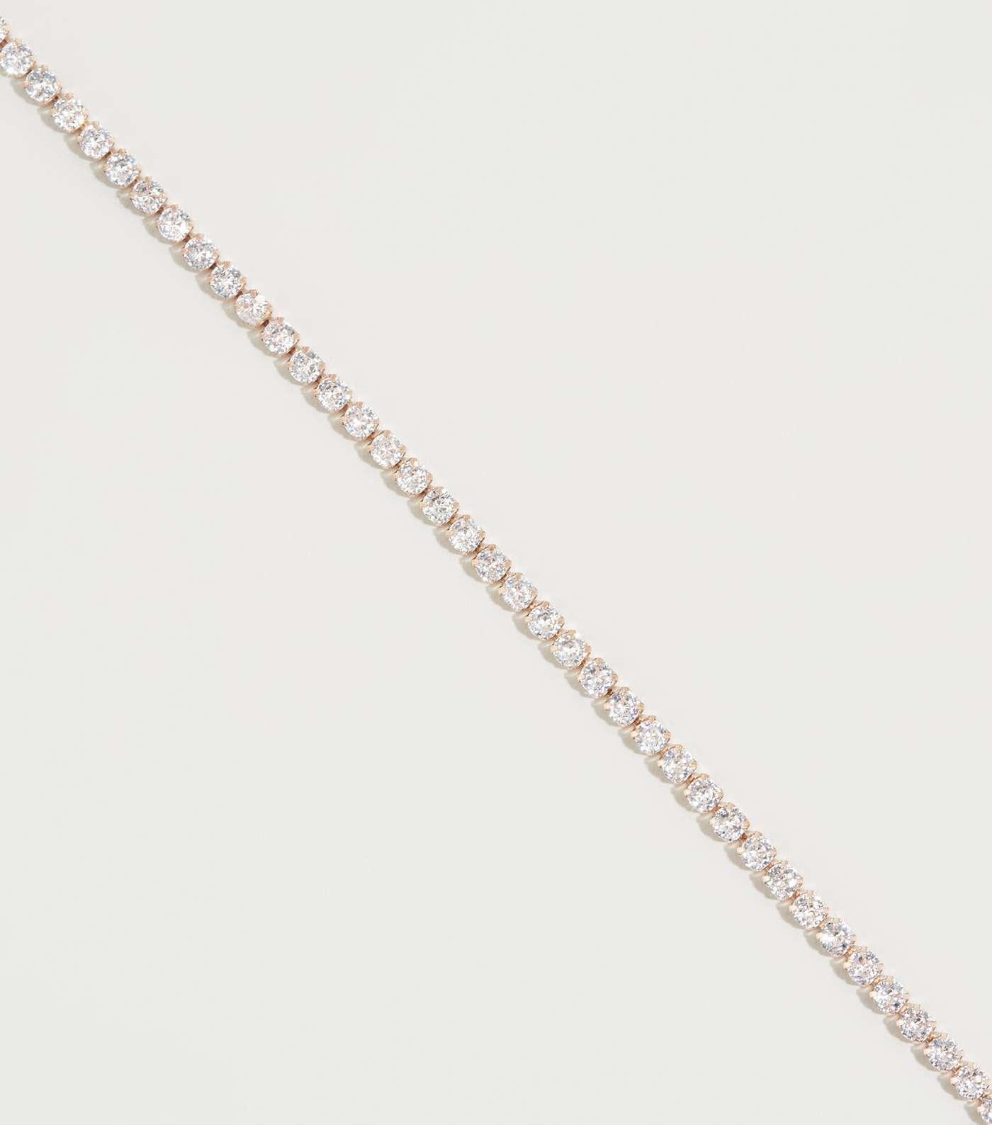 Rose Gold Cubic Zirconia Choker Necklace