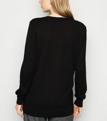 longline fine knit jumper