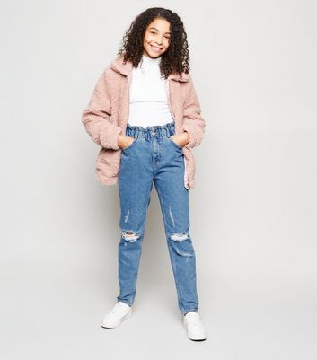 high waisted ripped jeans for girls
