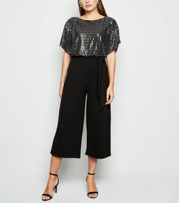 glitter culotte jumpsuit