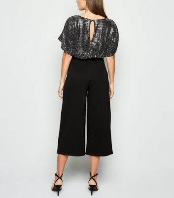 sequin culotte jumpsuit