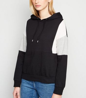 new look black hoodie