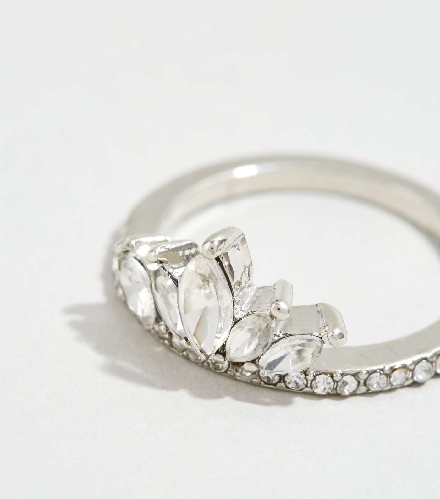 Silver Crown Gem Ring  Image 2