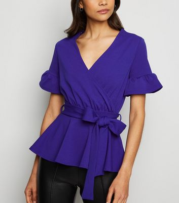 belted peplum top