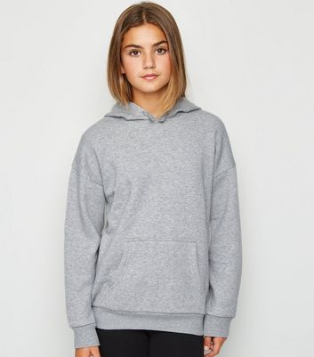 girls grey zip up hoodie