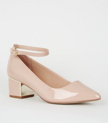 pale pink wide fit shoes