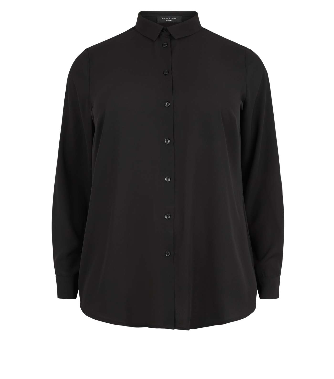 Curves Black Long Sleeve Shirt Image 4
