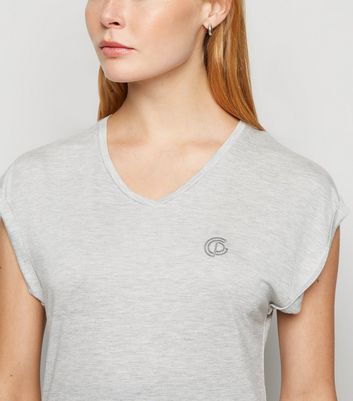 GymPro Grey Slouchy Sports T-Shirt 