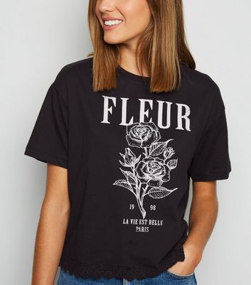 tee shirt fleur femme