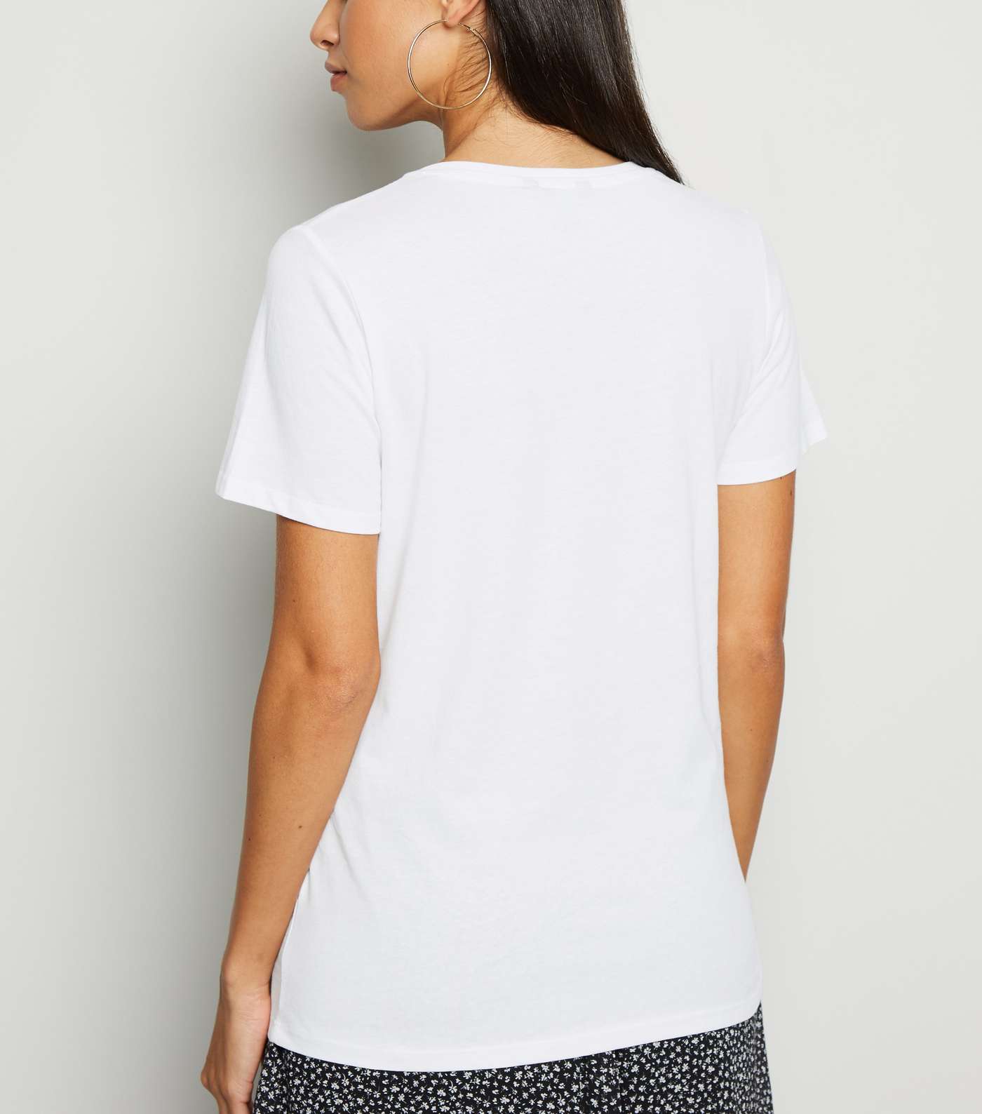 White Eclipse Slogan T-Shirt Image 3