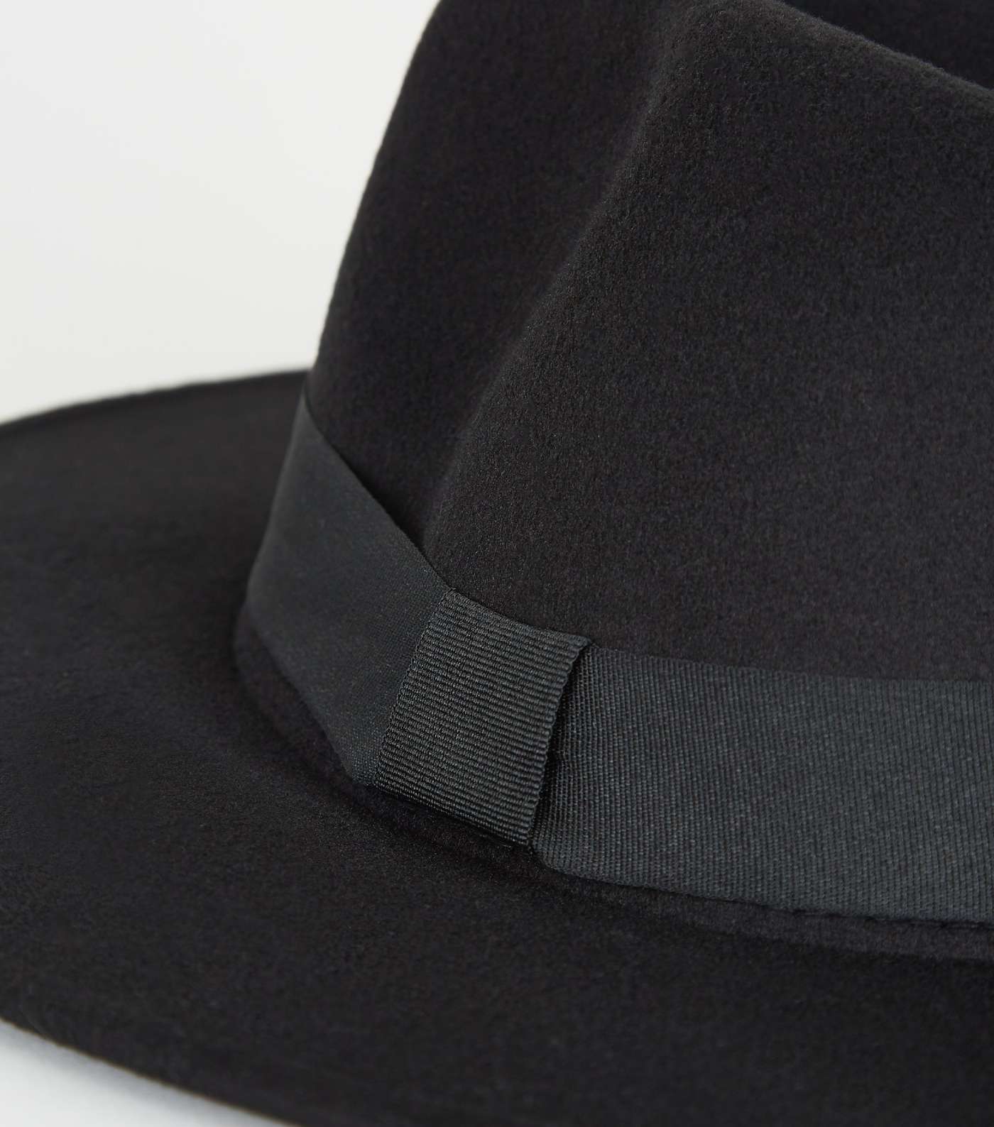 Black Ribbon Fedora Hat Image 3