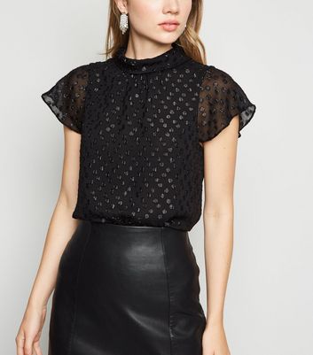 black glitter tops