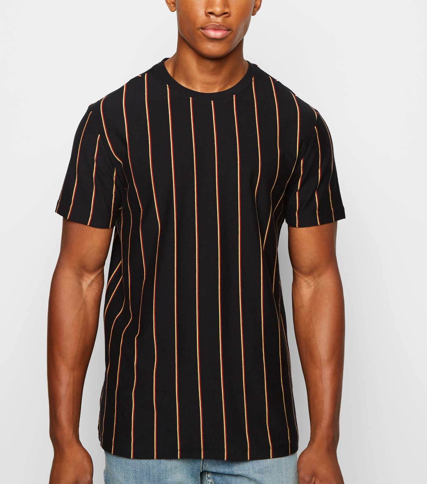 Black Vertical Stripe T-Shirt