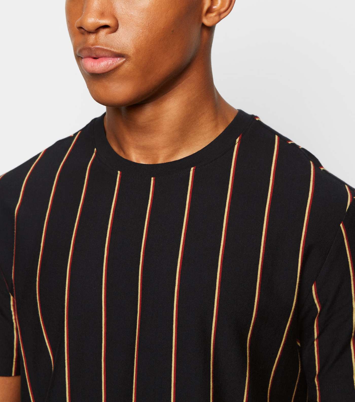 Black Vertical Stripe T-Shirt Image 5