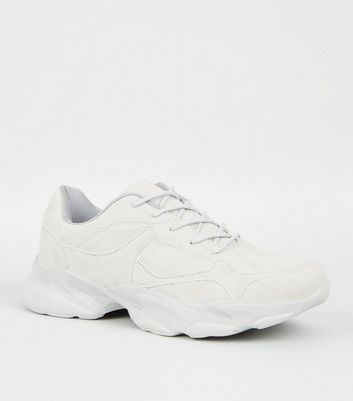 new look grey trainers