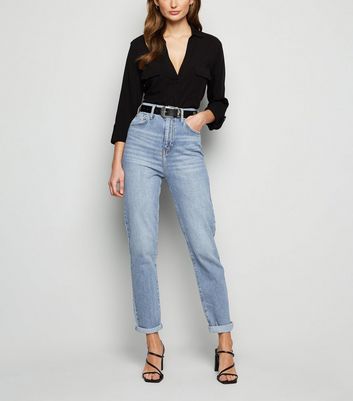 new look blue mom jeans