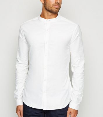 muscle fit white shirt