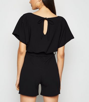 black batwing playsuit