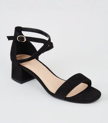 black stylish sandals
