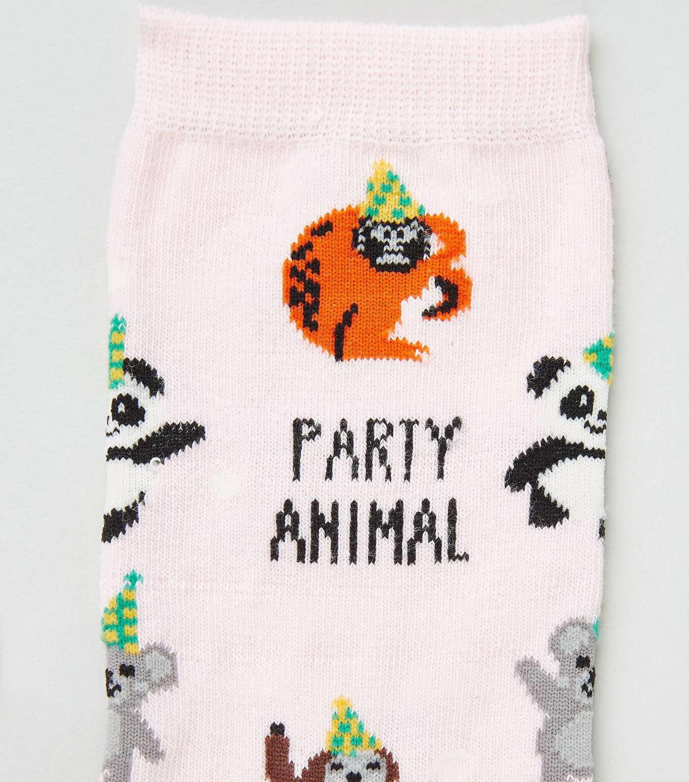 Pink Party Animal Slogan Socks Image 3