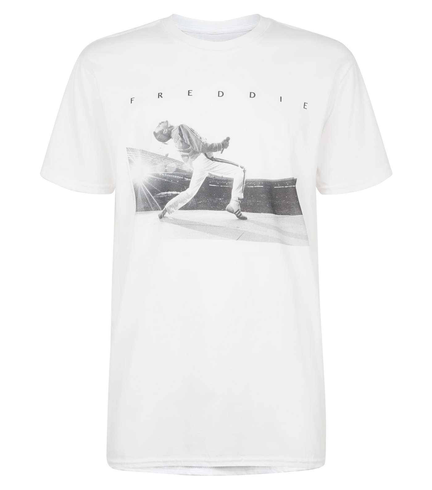 White Oversized Freddie Mercury T-Shirt Image 4