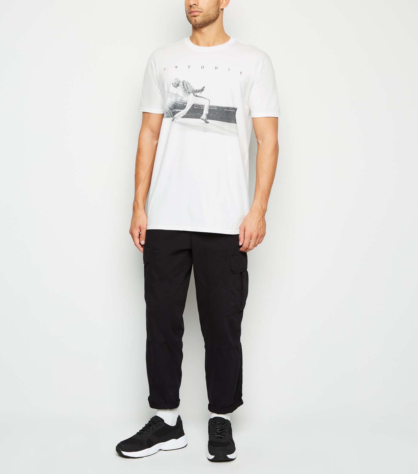 White Oversized Freddie Mercury T-Shirt Image 2