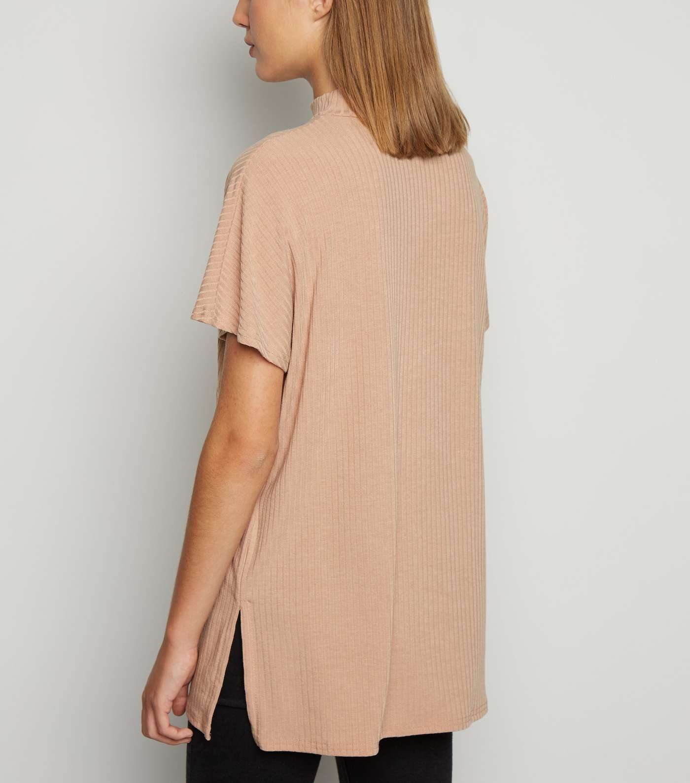 Camel Super Soft Ribbed Tunic Top Image 3