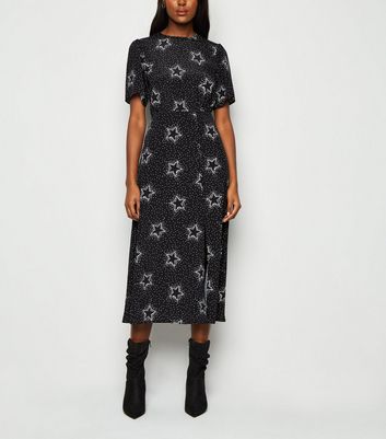 black star midi dress