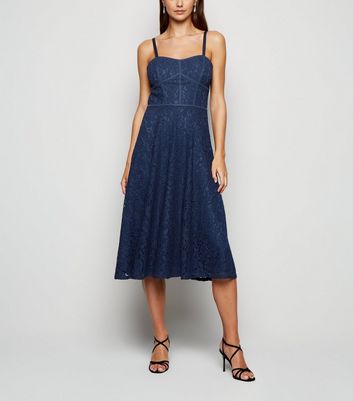 navy midi dress