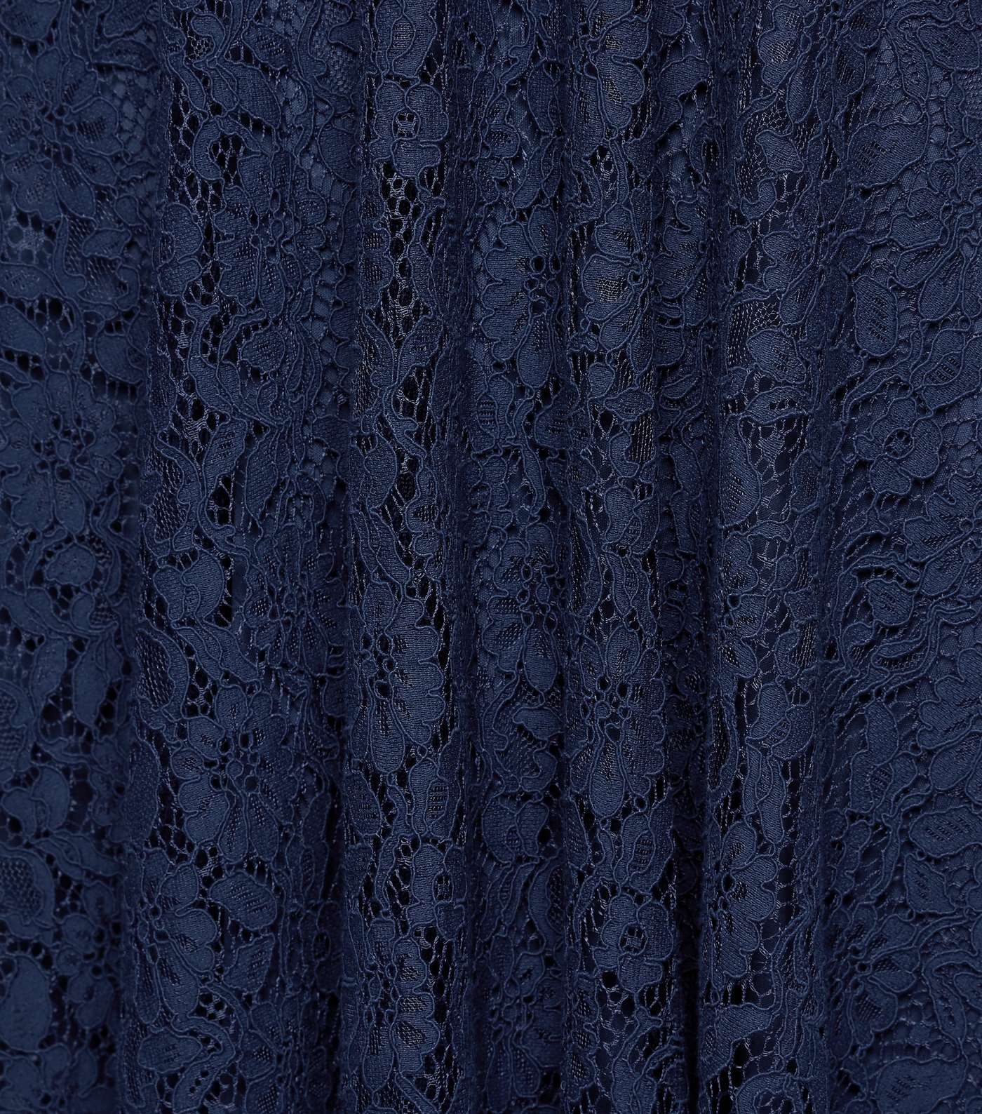 Navy Lace Strappy Midi Dress Image 5