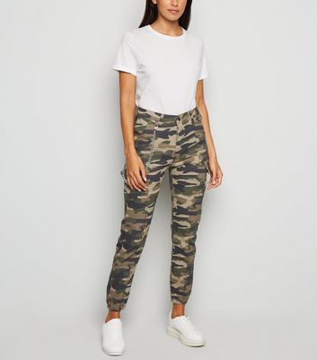 camouflage trousers new look