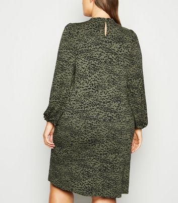 new look leaf print dress