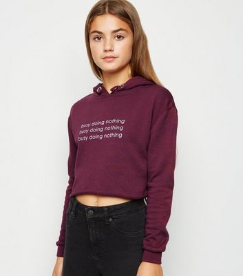 crop top hoodie new look