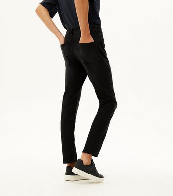 black slim stretch jeans