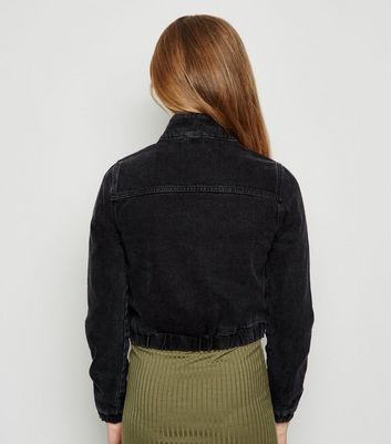 girls denim bomber jacket