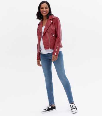 Umstandsmode – Blaue „Lift & Shape”-Jeggings