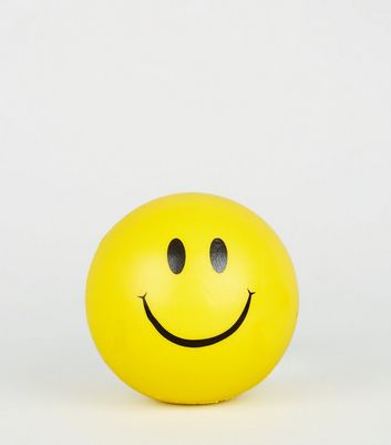 yellow smiley face stress ball