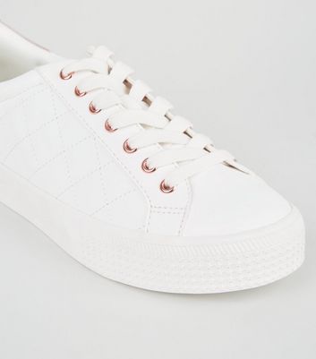 new look leather trainers