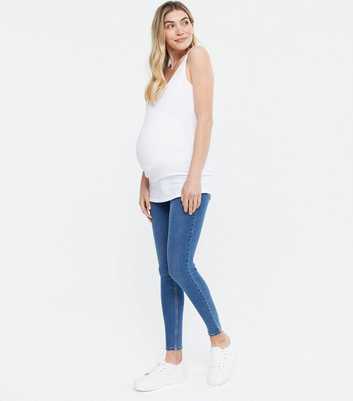 Maternity Blue Lift & Shape Under Bump Emilee Jeggings