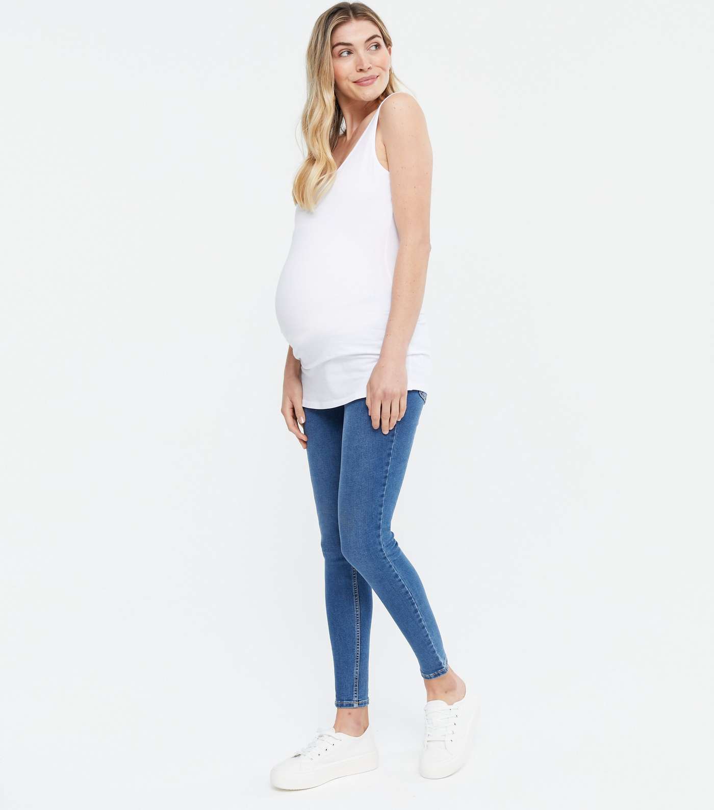 Maternity Blue Lift & Shape Under Bump Emilee Jeggings