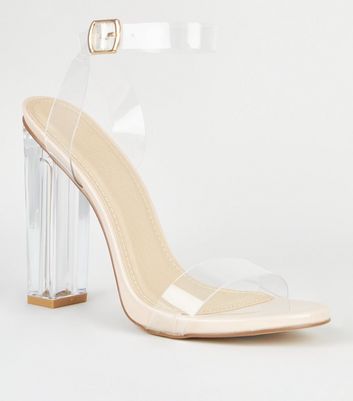 new look cream heels