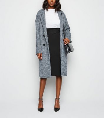 Image of Black Belted Pencil Skirt New Look