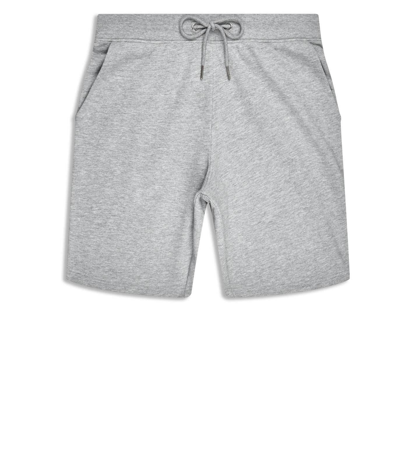 Grey Marl Jersey Shorts Image 4