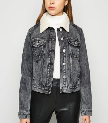 gray jean jacket womens