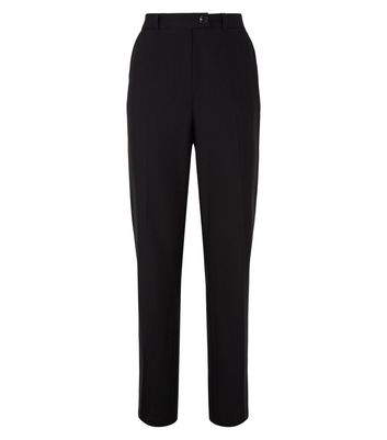 new look black work trousers