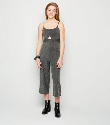 girls silver jumpsuit